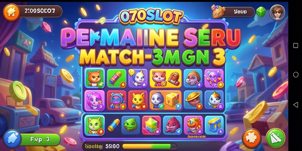 Tampilan gameplay 070SLOT yang menantang dan penuh warna.