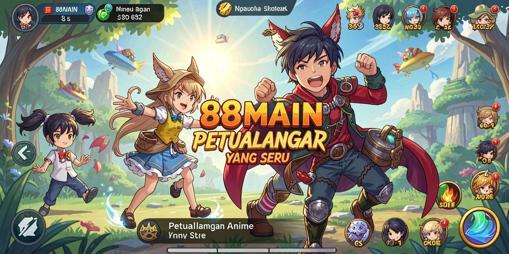Menampilkan aksi seru dari karakter Anime dalam 88MAIN.