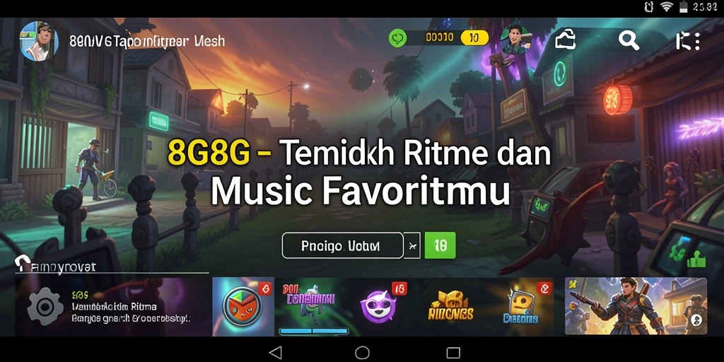 Tampilan gameplay 8G8G yang menarik dan berwarna-warni.