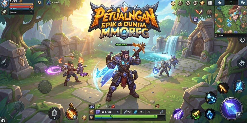 Gameplay 9N9N yang seru dan menantang di dunia MMORPG.