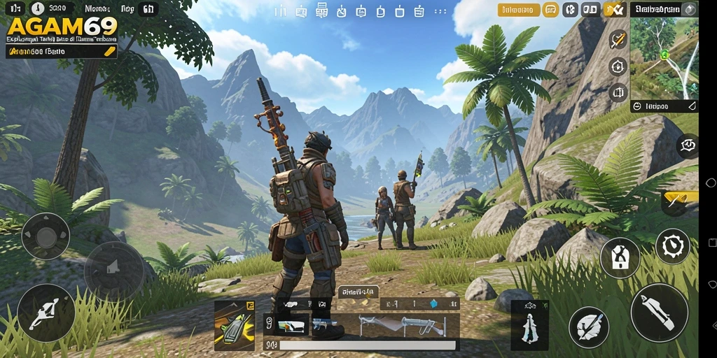 Tampilan menarik dari gameplay AGAM69 di dunia terbuka yang dinamis.