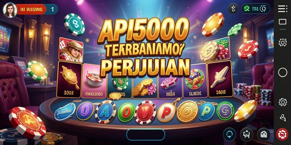 Screenshot dari gameplay menarik di API5000, menunjukkan antarmuka permainan Kasino.