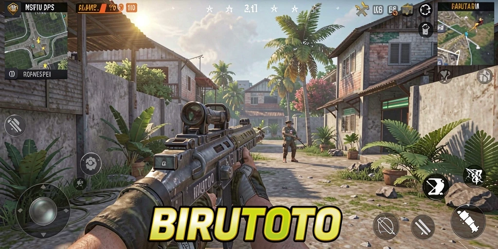 Tangkapan layar BIRUTOTO menunjukkan aksi permainan yang mendebarkan.