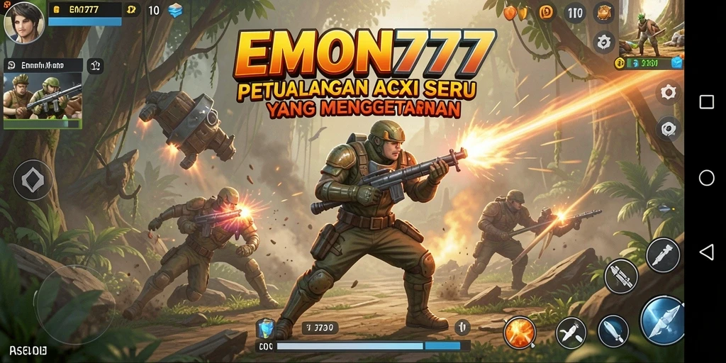 Screenshot gameplay EMON777 menampilkan aksi yang mendebarkan.