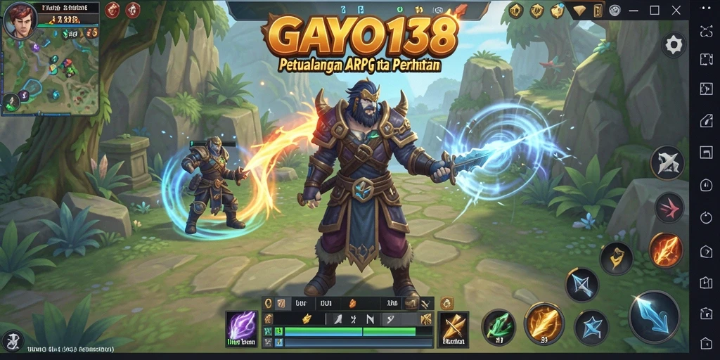Gameplay seru dalam petualangan ARPG yang menantang.