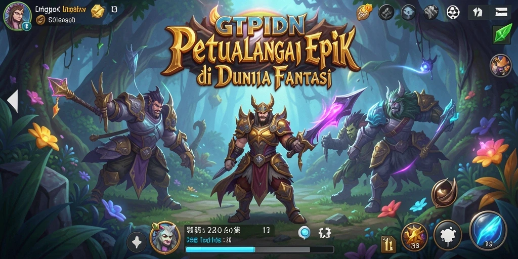 Screenshot menampilkan gameplay memukau GTPIDN di dunia RPG.