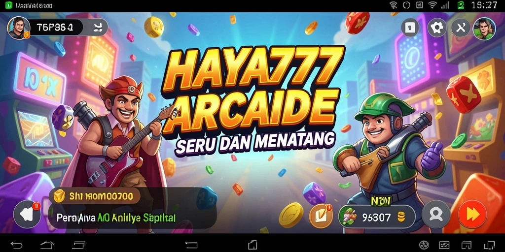 Tampilan gameplay seru HAYA777 dengan karakter yang menarik.