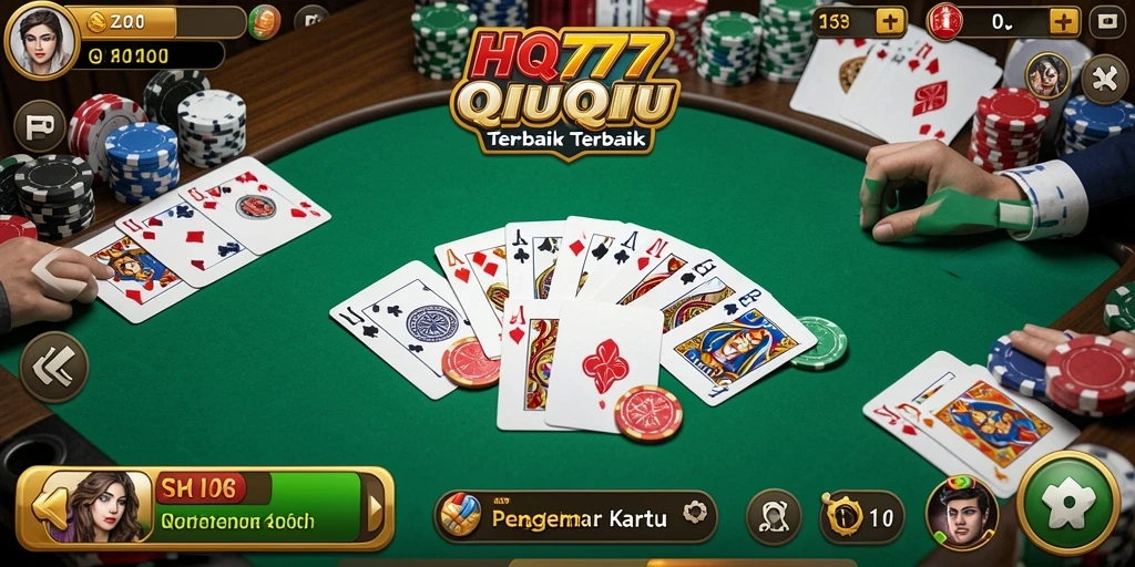 Gameplay QiuQiu yang menegangkan dan seru di HQ777.