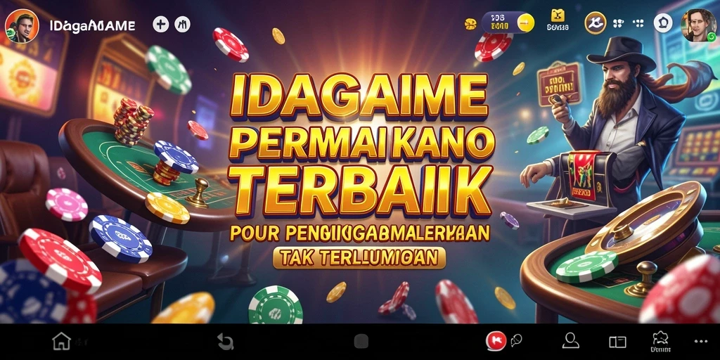 Tampilan menarik gameplay Kasino IDAGAME yang mendebarkan.