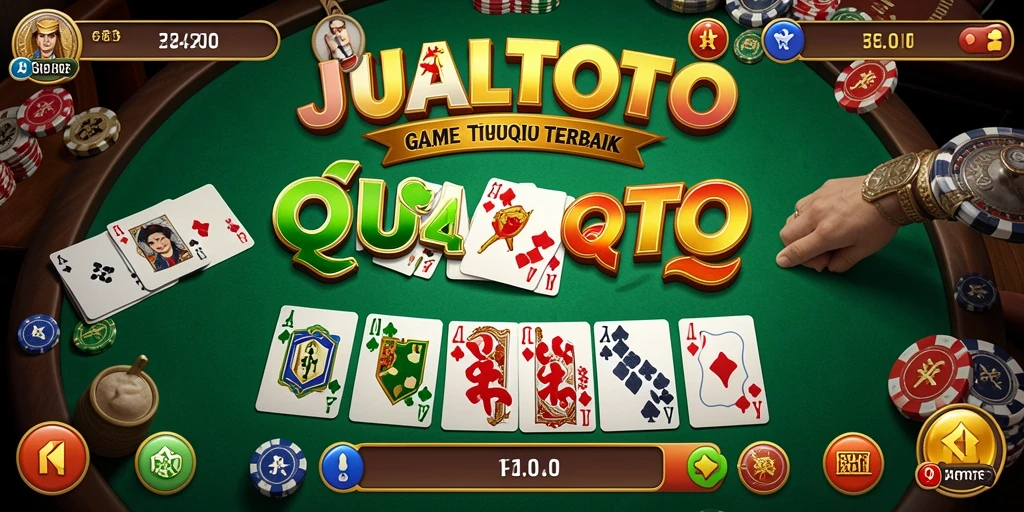 Tampilan gameplay JUALTOTO dengan suasana kompetitif QiuQiu.