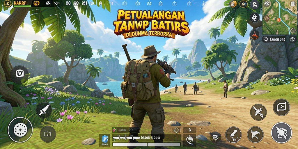 Tampilan gameplay menarik KAKRP di dunia terbuka yang luas.