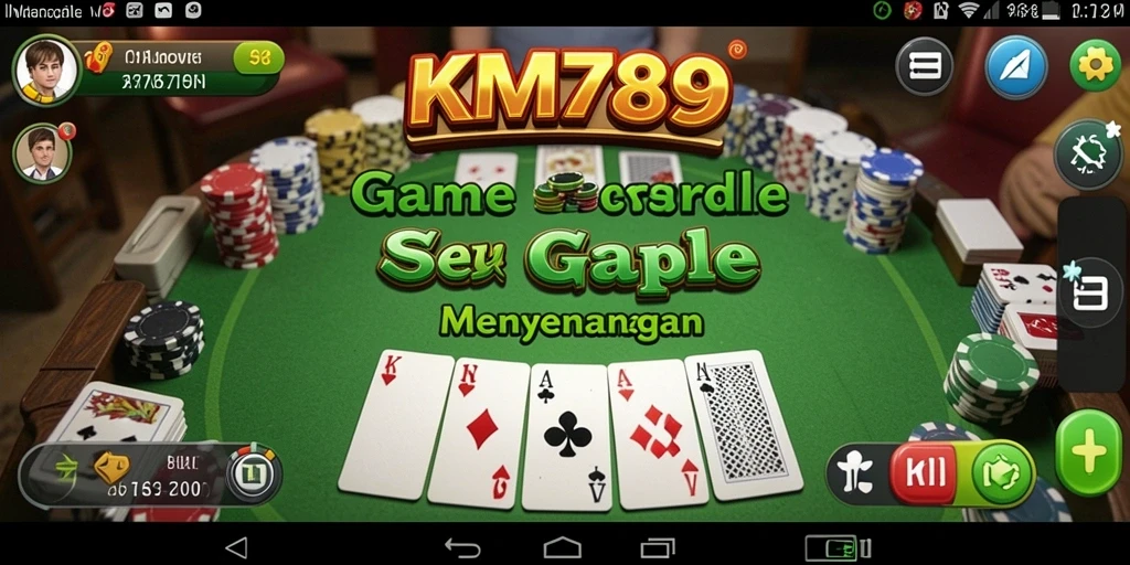 Gambaran gameplay Gaple yang seru dan kompetitif di KM789.
