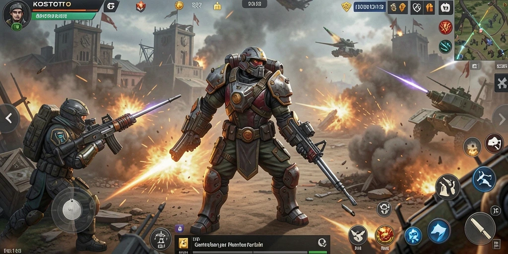 Tampilan gameplay KOSTOTO yang strategis dan menarik.