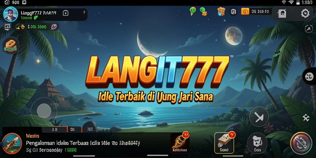 Screenshot menunjukkan gameplay yang menarik dan sederhana dari LANGIT777.