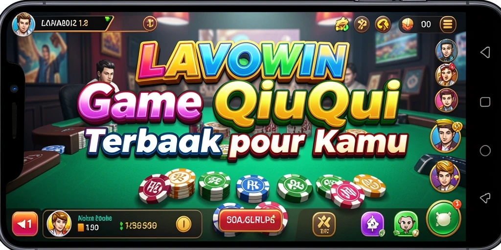 Screenshot LAVOWIN menampilkan gameplay seru permainan QiuQiu.