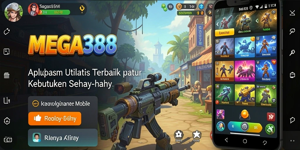 Tampilan antarmuka MEGA388 yang intuitif dan menarik