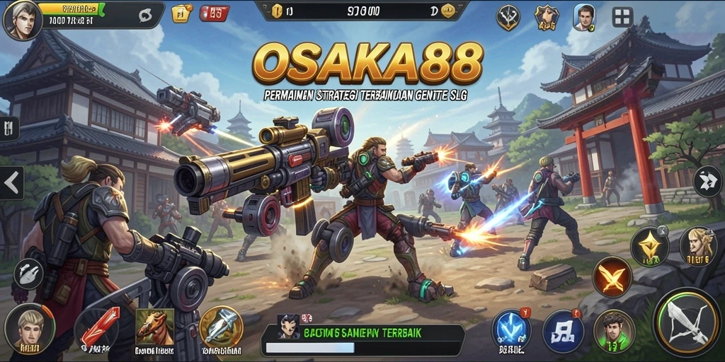 Tampilan menarik gameplay SLG OSAKA88 yang mendebarkan.