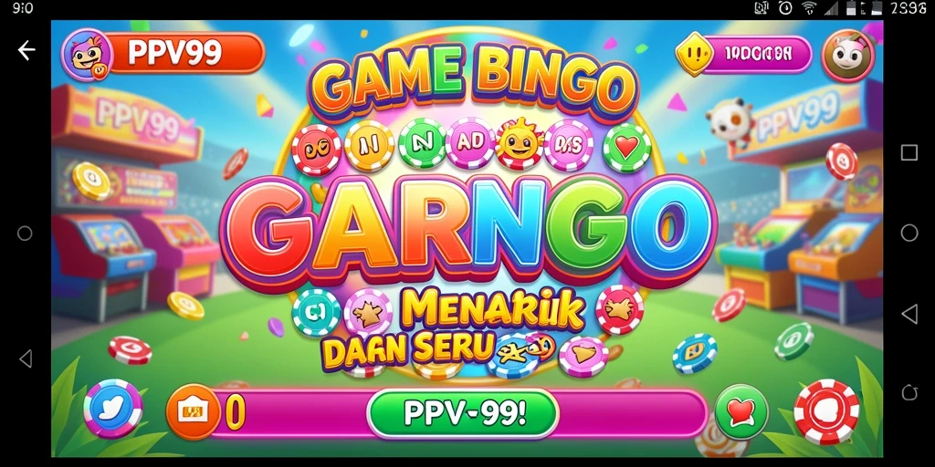 Tampilan gameplay menarik dari PPV99 dengan berbagai kartu Bingo.