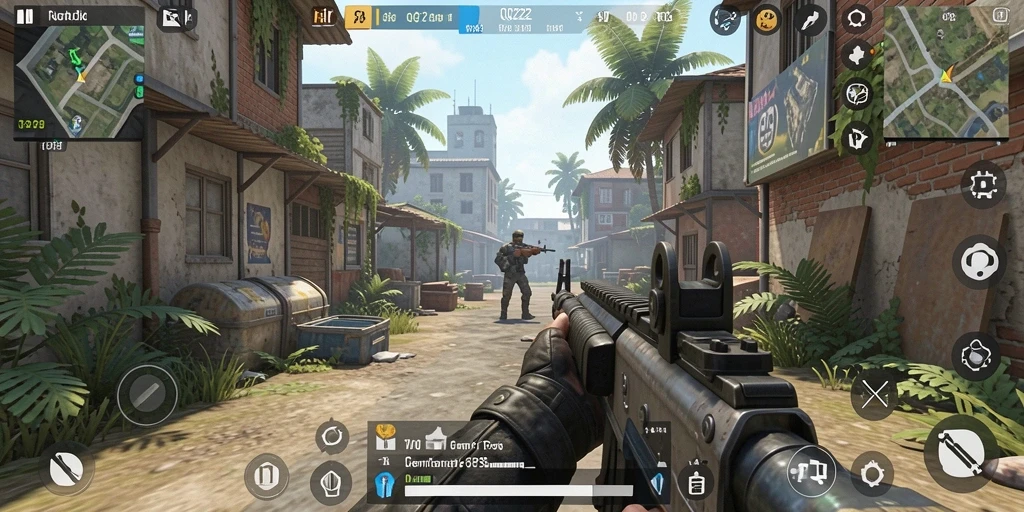 Tangkapan layar gameplay QQ222 yang menegangkan dan penuh aksi.