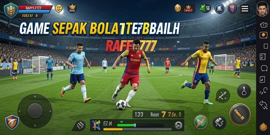 Gameplay seru di lapangan sepak bola dengan grafik yang menakjubkan.
