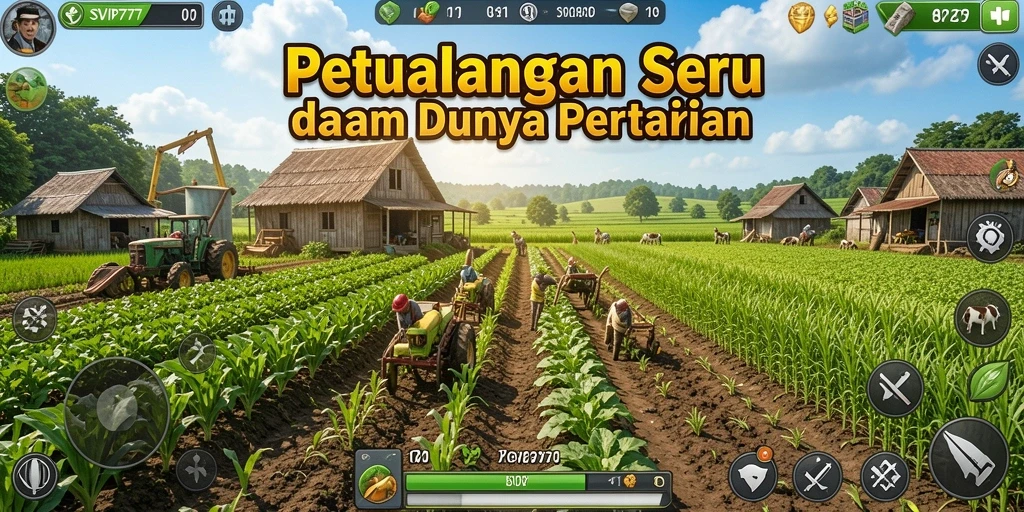 Tampilan gameplay menarik dari SVIP777 yang mengajak pemain bertani.