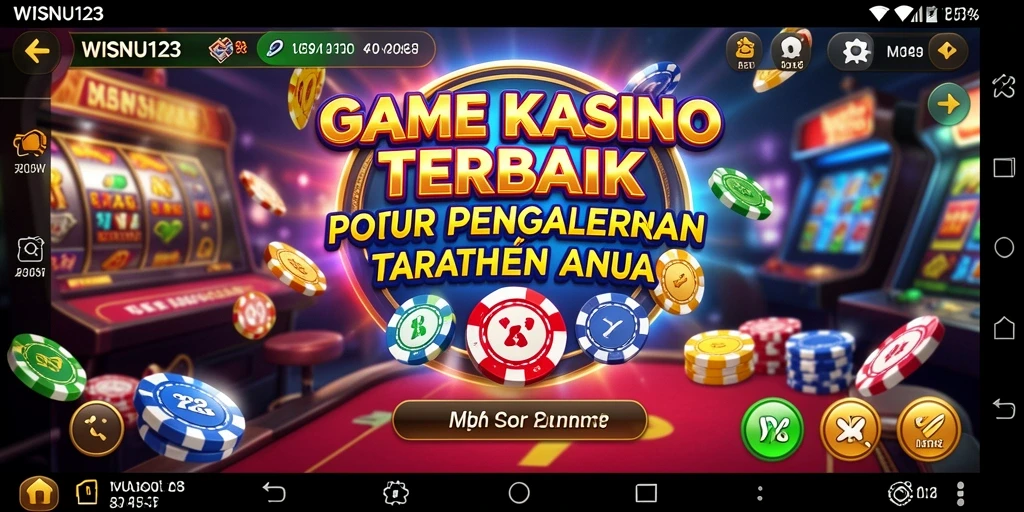 Tampilan menarik dari gameplay WISNU123 dengan efek visual yang menawan.